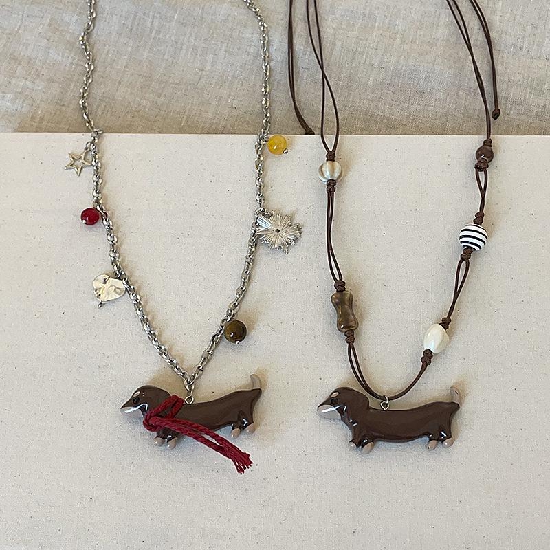 Ожерелье с подвеской в виде шарфа «Такса» — уникальная, универсальная мода для женщин
