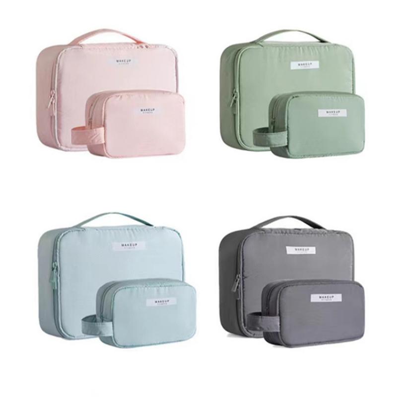 Ladies Portable High Appearance Index Cosmetic Bag Large-capacity Travel Washing Bag Three-dimensional Makeup Storage Bag