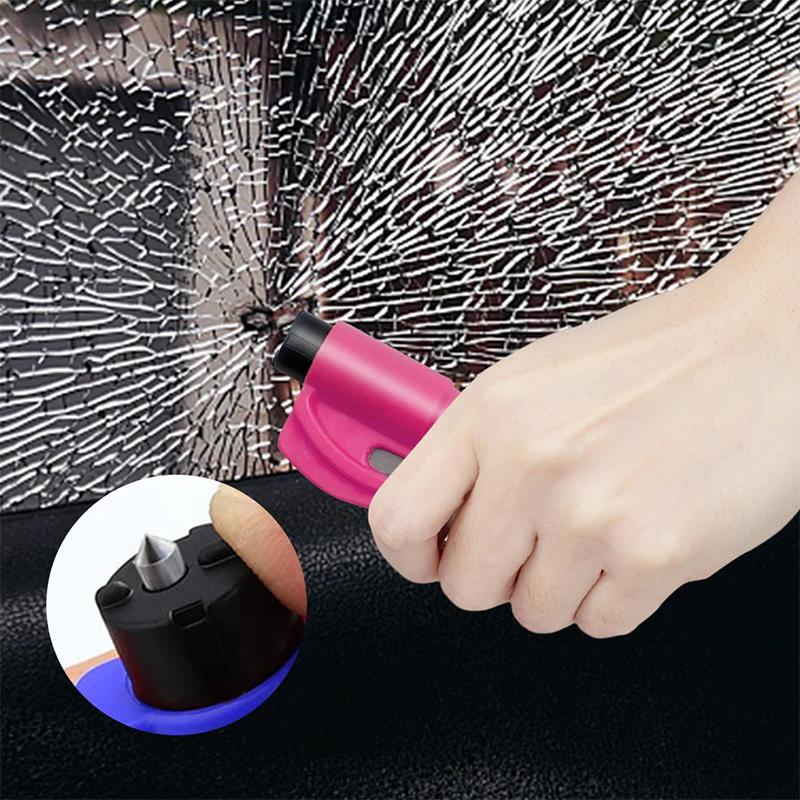 Молоток для разбивания окон, свисток-резак, брелок для ключей 3 в 1, автомобильный молоток безопасности со свистком для выживания, портативный резак для ремня безопасности, брелок