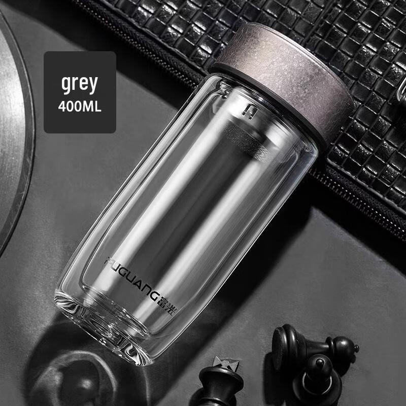 FUGUANG Double-Layer Glass Tea Infuser Bottle