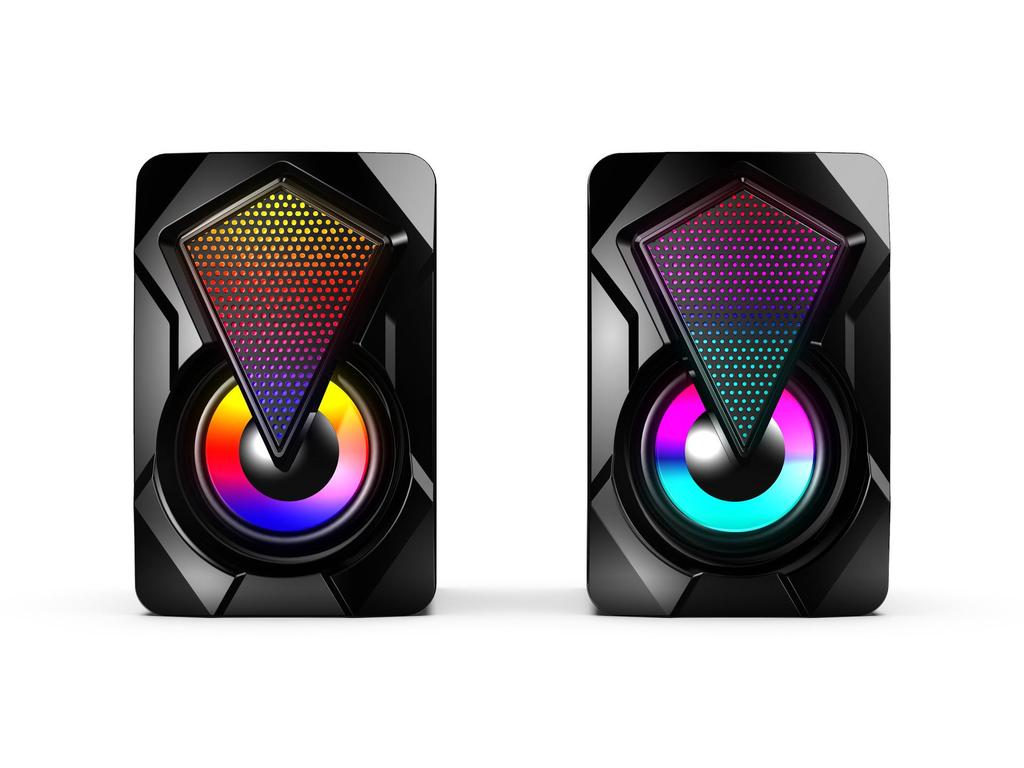 X2 RGB проводные мини-мультимедийные компьютерные колонки для настольных компьютеров и ноутбуков