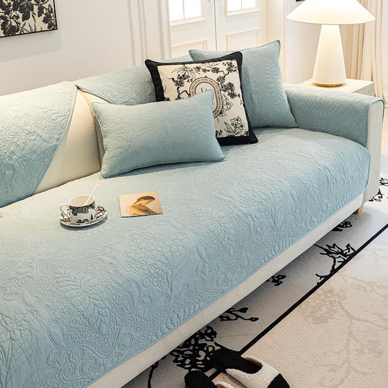 Подушка для дивана, хлопковая универсальная ткань для четырех сезонов, нескользящая ткань для дивана, нескользящая подушка для дивана