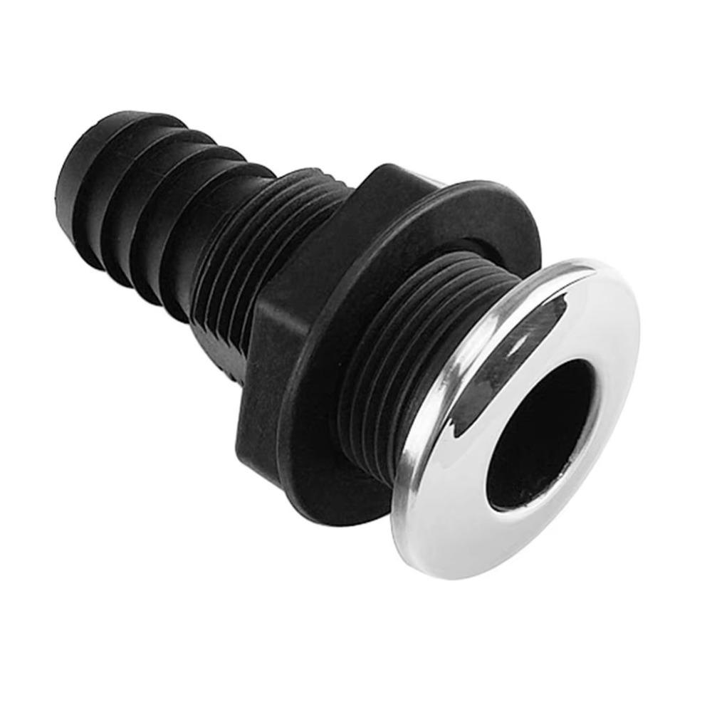 Plastic Hose Connector Accessory 20 mm Hose Thru Hull Fitting for Boat Yacht Drainage
