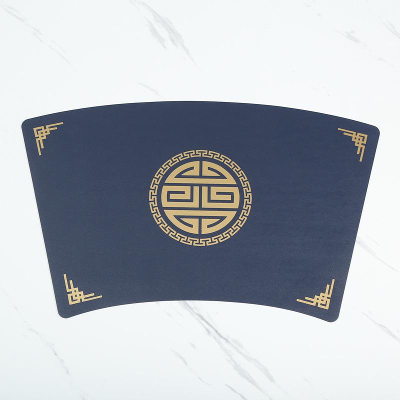 Placemat Household leather dining table mat Waterproof, oil-proof and thermal insulation Western food Hotel coaster Nordic style