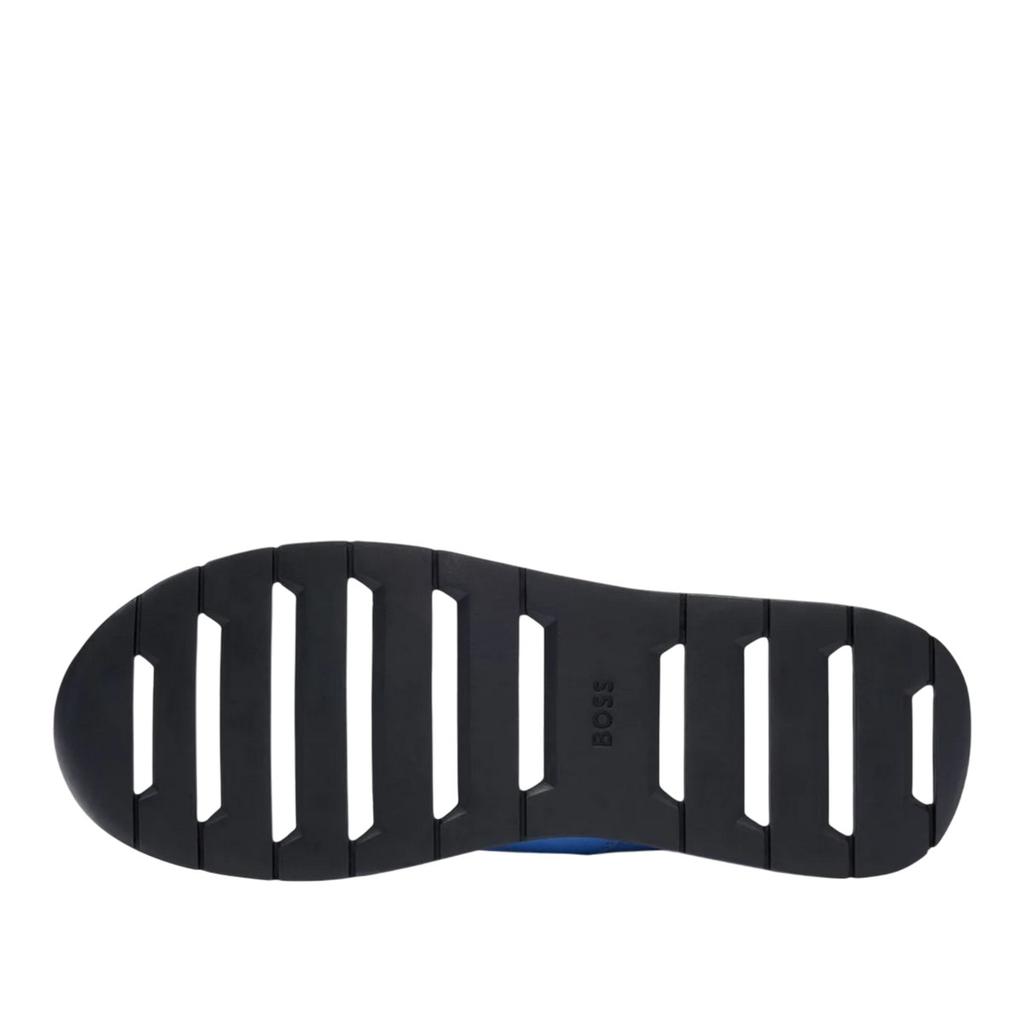 Boss Mens Titanium Suede Panel Running Trainers