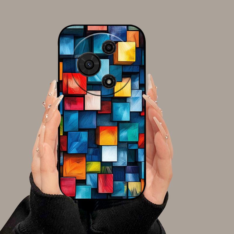 For TCL 605 T517D Case Cute Cartoon Painted Soft Silicone Cover for TCL 60 SE TCL605 60SE Luxury Shockproof Bumper Fundas Cases