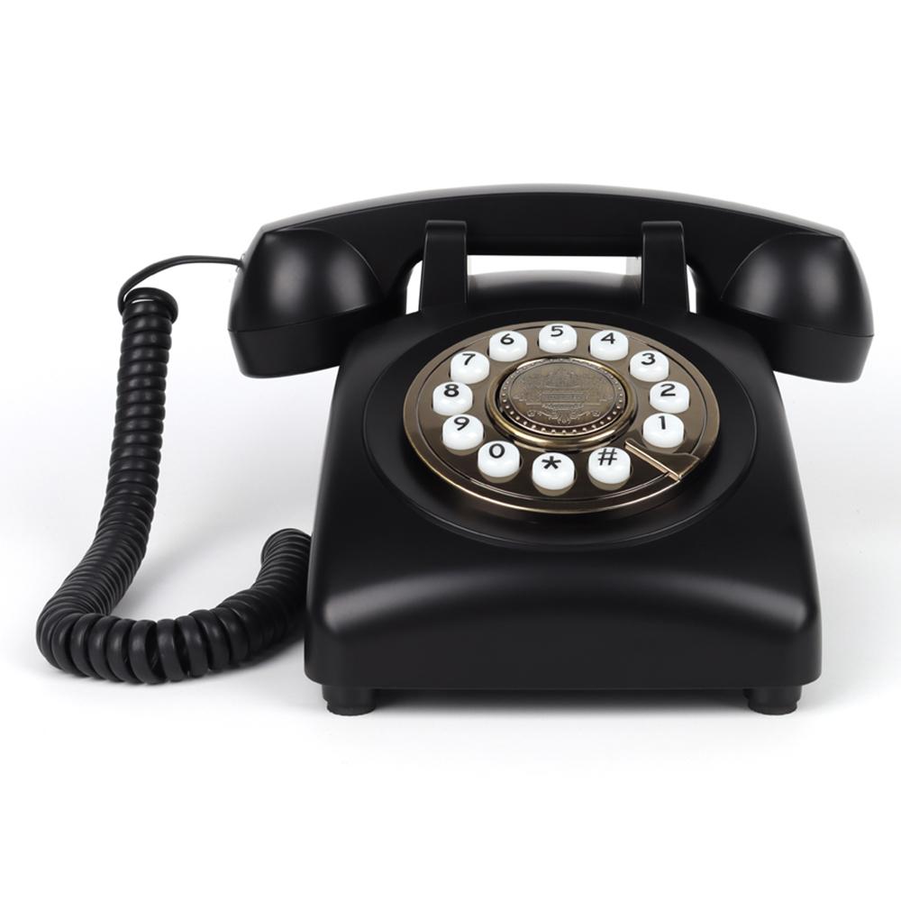 Audio Message Book Voice Record Vintage Telephone Recorder with Wireless BT Function Wedding Phone C