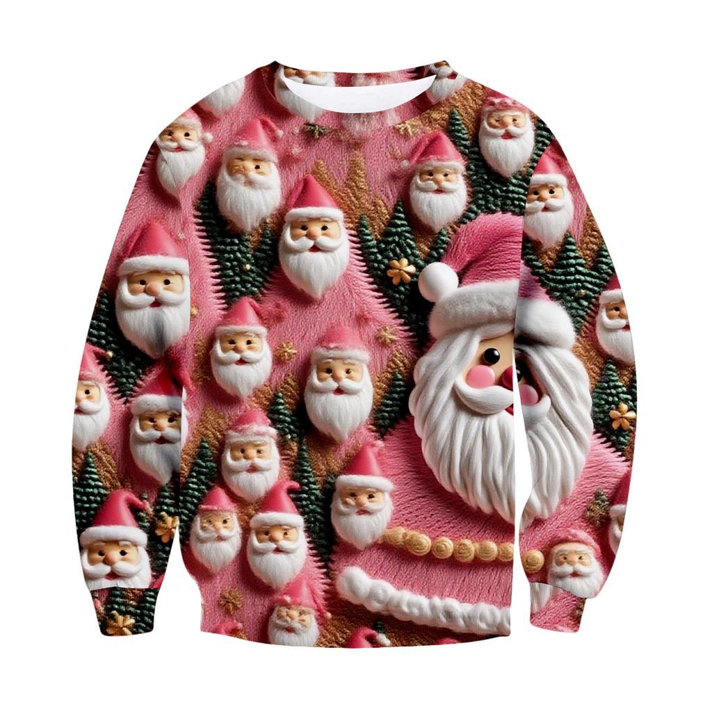 Свободное мужское худи с рождественским принтом