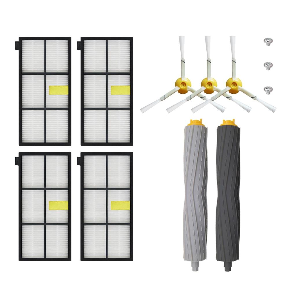 Новая щетка для удаления мусора, HEPA-фильтр, комплект боковых щеток для пылесоса iRobot Roomba 800 870 880 980, аксессуары, детали