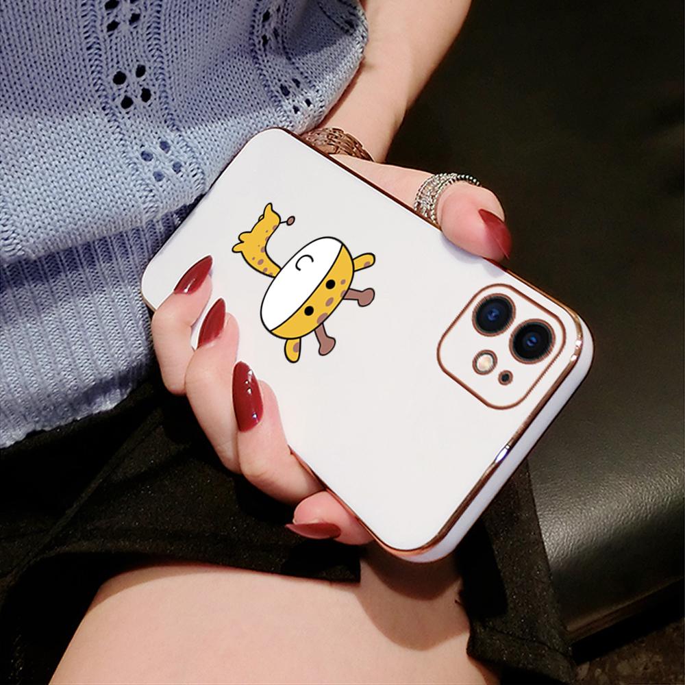 Чехол для телефона с мультяшным жирафом для iPhone 11 13 15 Samsung Galaxy A52 Xiaomi Redmi 12C Note 10 Pro Oneplus Мягкие чехлы для смартфонов