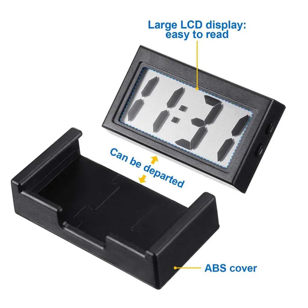 Мини Цифровые Часы Декоративные Большой Экран Автомобильные Часы Автомобильные Часы Приборная Панель Самоклеящееся Украшение Автомобильные Электронные Аксессуары