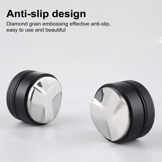 Темпер для кофе 51/53/58 мм, 3 угловых наклона, тампер для ладони, распределитель кофе, регулируемая высота, глубина утрамбовки, инструмент для распределения эспрессо