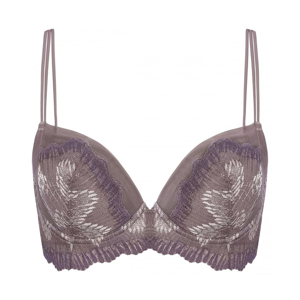 Triumph Crystal Size D65 Push-Up Bra, Reflection, Gray, M013,