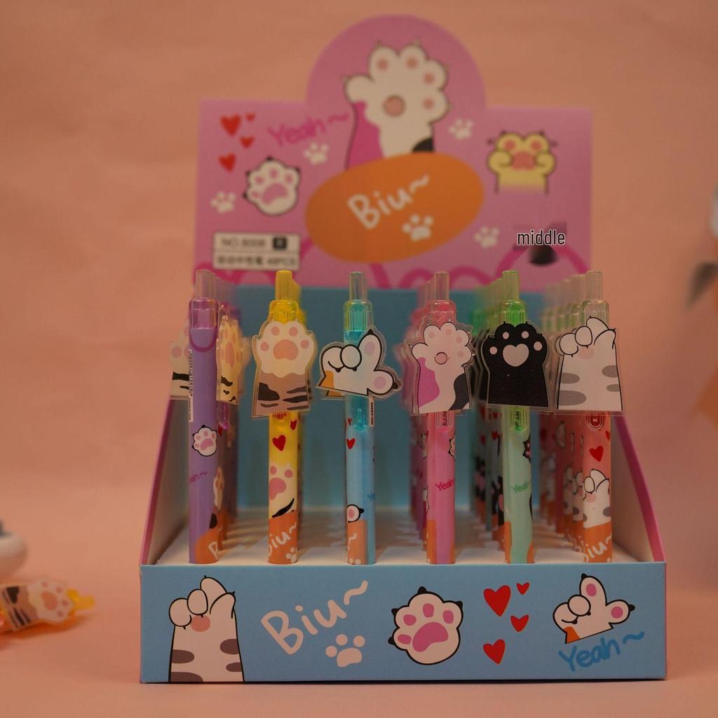 Акриловая ручка-стикер Hello Kitty с быстрым высыханием: Гладкая шариковая ручка-клик для студентов