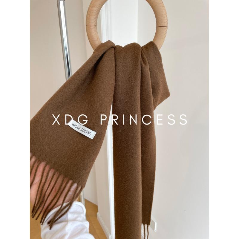 Maillard Style Accessories Autumn and Winter Solid Color Wool Scarf Versatile for Men and Women