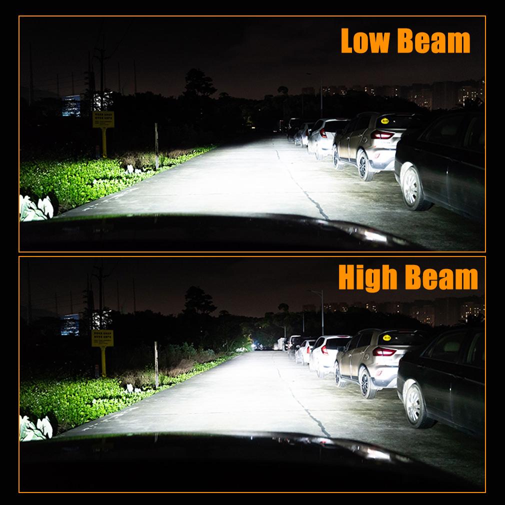 2шт H7 CSP LED H4 Беспроводные 50W 10000LM Canbus Автомобильные фары H1 H3 H11 9005 HB3 9006 HB4 Супер яркие фары дальнего/ближнего света для мотоциклов Противотуманные фары 6000K Белый