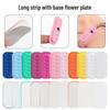 Long Strip Eyelash Flower Palette & Rectangular Epoxy Glue Tray with Base