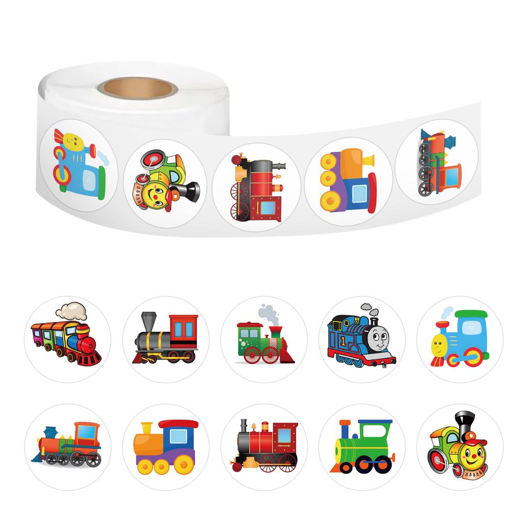 500 Stickers/roll New Cartoon Trainer's Tent Tape Decorative Suitcase Guitar Notebook Roll Tape