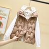 Loose Warm Down Cotton Vest Women's Autumn and Winter Short Style with Its Own Coat Jacket Vest