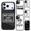 Чехол для телефона "Cut But Psycho" для iPhone 17 16 15 14 13 12 11 Pro Max Plus 17Air Мягкий силиконовый чехол