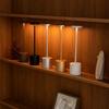 Simple LED Rechargeable Touch Metal Table Lamp Three Colors Bedside Creative Ambient Light Bar Outdoor Decoration Night Light