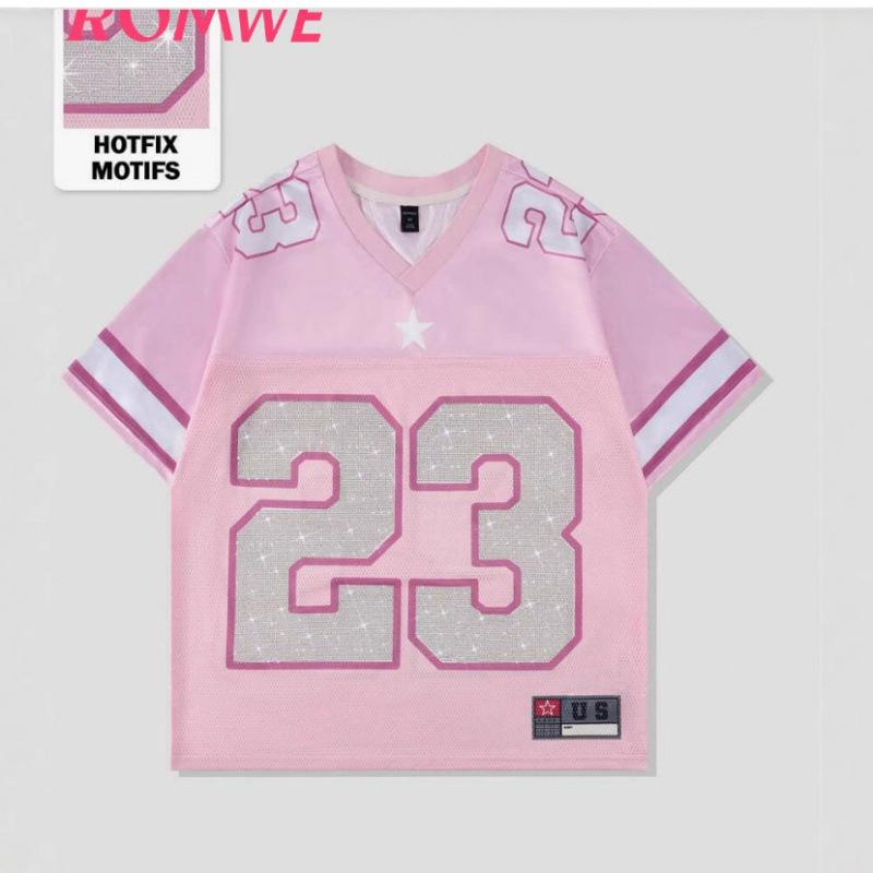American T-shirt olive jersey cross-border Amazon 3D printed polyester short-sleeved football retro letter logo