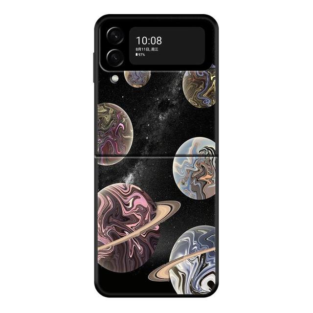 Чехол для телефона Galaxy Celestial Body Love для Samsung Galaxy Z Flip 4 Z Flip3 5g, твердый чехол-книжка для Galaxy Z