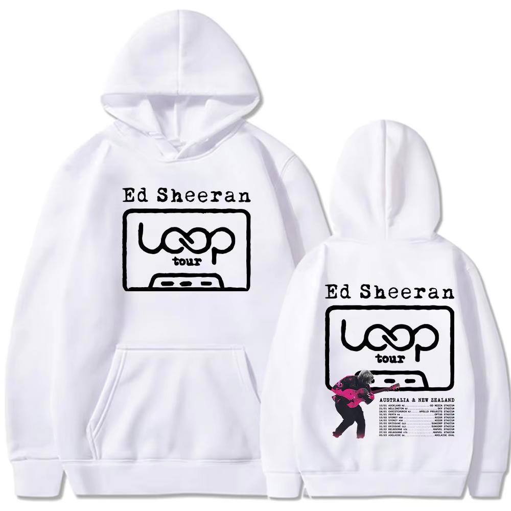 Эд Ширан Loop Tour Австралия Новая Зеландия Тур Мерч Худи Мужские Женские Мода Оверсайз Худи Толстовки Подарки для Фанатов