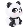 Solar Powered Panda Ornament Automatic Nodding Cute Car Decoration Panda Figurine for Car Dashboard Office Desk