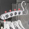 Foldable Travel Hangers 5-hole Design Portable Clothes Drying Rack For Business Trip Hotel Indoor Use Space-Saving Shorts Hanger
