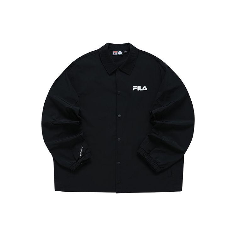 Fila Fusion Уличный Спортивный Повседневный Свободный Плетеная Рубашка Куртка Мужские куртки Глубокий-Черный T11M221702FBK