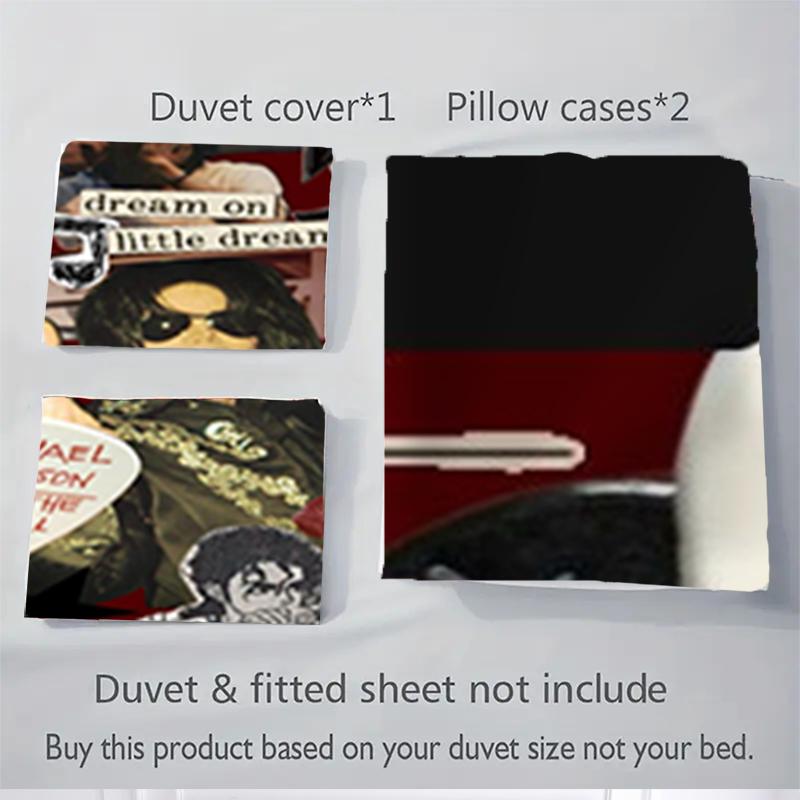 3Pcs Michael Jackson'S Legacy Bedding Sets For All Sizes New 3D Printed Bed Cover Comforter Duvet Cover Pillowcase Bedroom Decoration