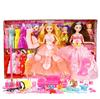 30CM Mini Movable Doll Girls Toy 3D Big Eyes BJD Princess Full Outfits Dresses Collection Childrens Doll Gift