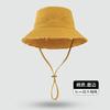 Big eaves rough edge bucket hat premium sense foldable casual sunscreen hat pink ins dopamine sunshade basin hat women