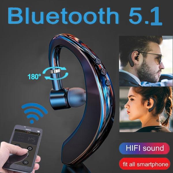 Беспроводная гарнитура Bluetooth5.1, спортивные наушники CVC 8.0 с шумоподавлением, деловой крючок с длительным режимом ожидания, наушники с микрофоном