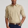 Polo Ralph Lauren SS22 Solid Classic Cotton Dyed Twill Shirt Long Sleeve Shirt Men Shirts Khaki MNPOWOV16822221-260