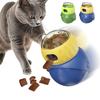 Cat Treat Dispenser Puzzle Toy Interactive Tumbler Puzzle Feeder Auto-Balancing Owl Food Leaking Slow Feeder for Indoor Cats Training