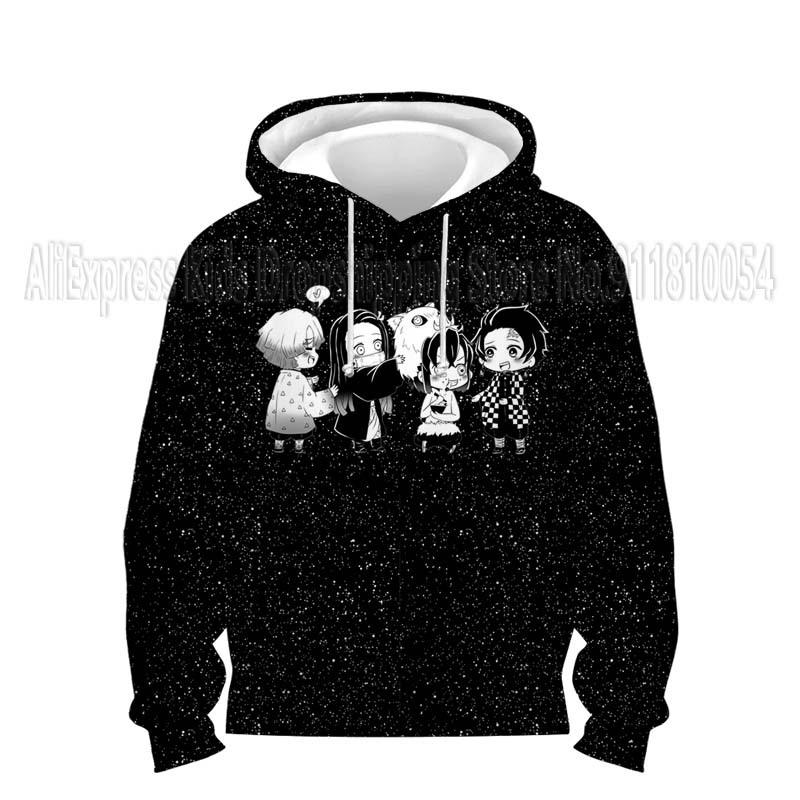 Малыши Демон Slayer 3D принт толстовки детские аниме толстовки мальчики девочки мультфильм свитера детские топы пальто Sudadera Escolar
