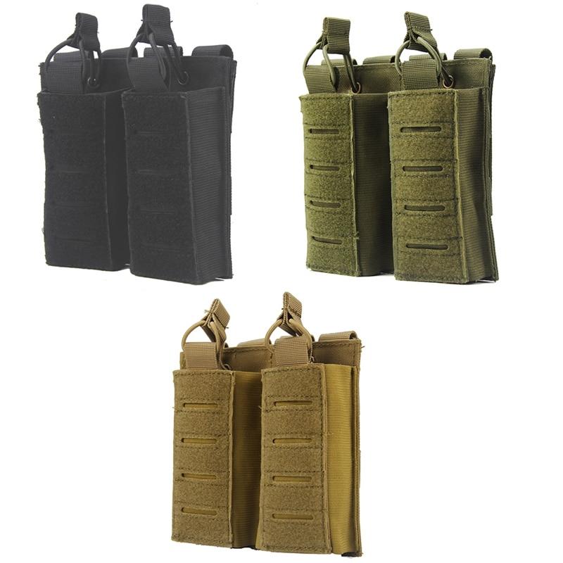 Тактический чехол для журналов Edc Molle Mag Pouch, эластичный двойной чехол с открытым верхом, держатель для M4 M14 M16 Ak Ar