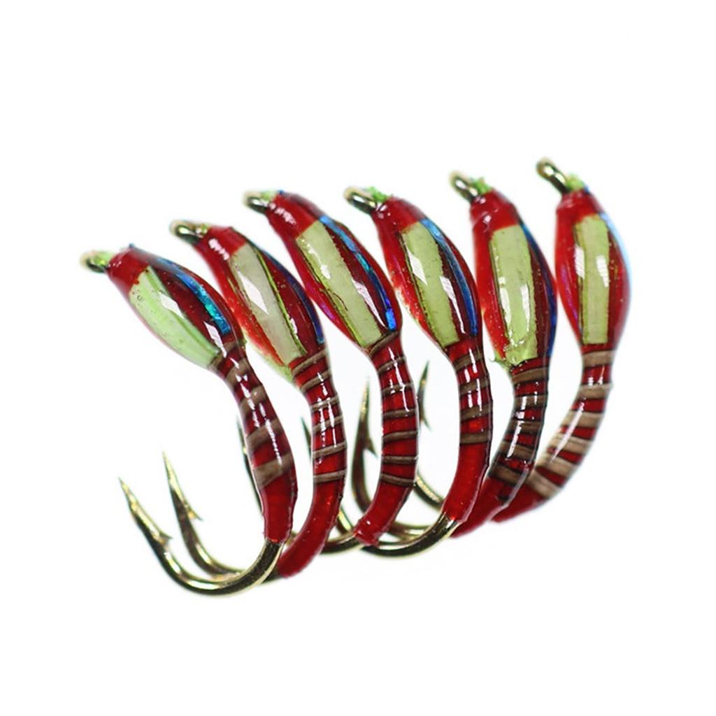 24 шт./кор. Ассорти из эпоксидной нимфы, мухи, мошки, форели, форели, наживка для ловли нахлыстом, искусственные приманки