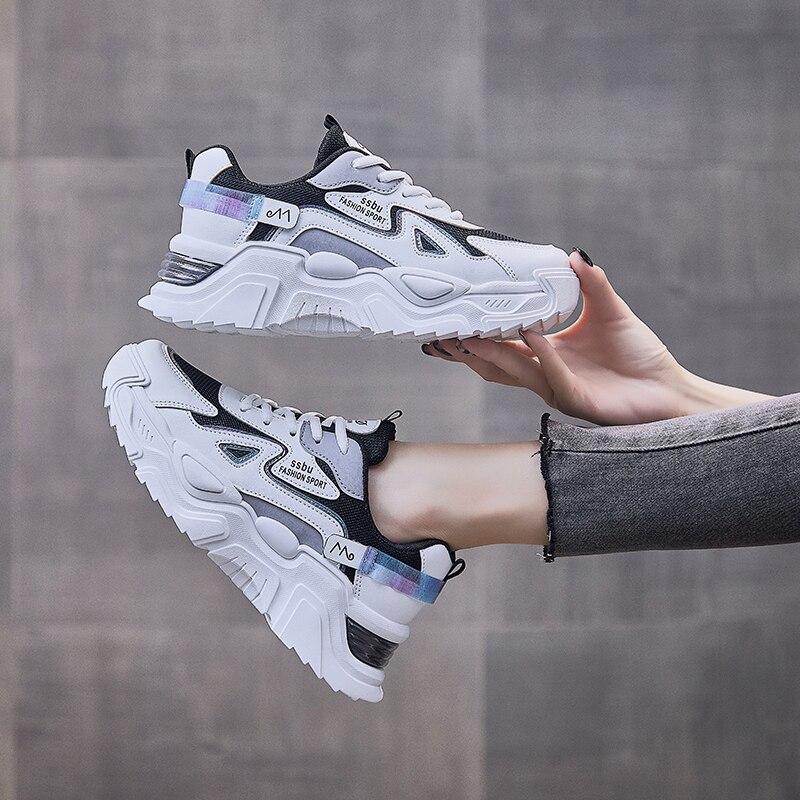 Женские модные кроссовки Дизайнерские массивные вулканизированные туфли Повседневные туфли Old Dad Shoes Женские теннисные женские брендовые кроссовки на платформе