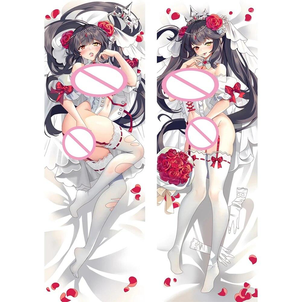 Anime DATE A LIVE Series Tokisaki Kurumi Dakimakura Cartoon Peach Skin Pillowcase Hugging Body Cushion Cover Otaku Bedding Gift