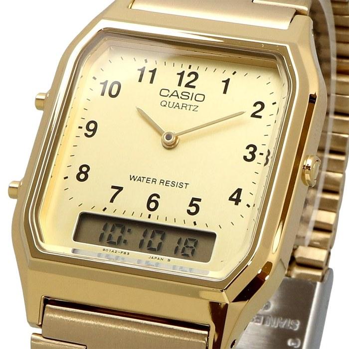 Casio AQ-230GA-9BMQ Аналогово-цифровые кварцевые часы - Винтажная серия - Золотой