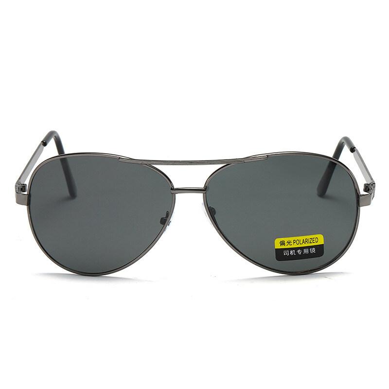 Ретро металлические солнцезащитные очки, мужские зеркальные поляризационные солнцезащитные очки с зеркалом TAC, квадратные однолучевые солнцезащитные очки с двойным лучом для мужчин, зеркало ночного рынка