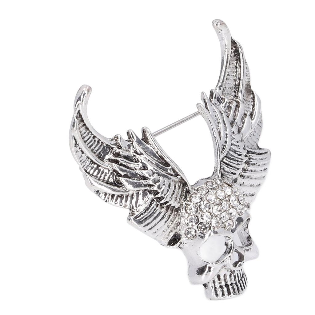 Drill Skull Brooch Sparkling Crystals Fashion Personality Brooch Accessories for Suit CoatAncient