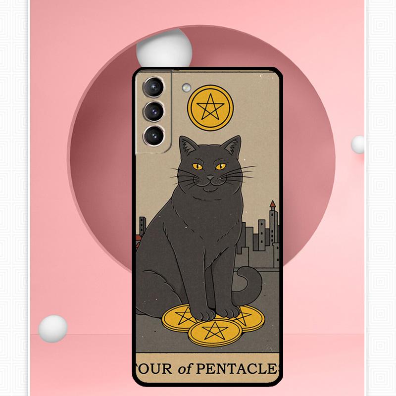 Чехол Cats Tarot Witchcraft для Samsung Galaxy S24 S23 Ultra S22 S20 FE S21 FE Note 10 20 S8 S9 S10 Plus