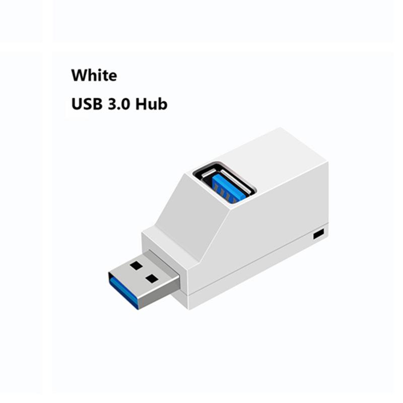 USB 3-Port Direct Plug Splitter: 2.0 + 3.0 Portable Mini Hub