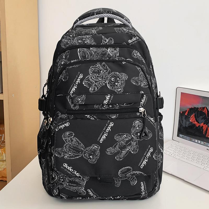 Girls Burgundy Large Capacity Middle School Junior Middle School Elementary School Backpack