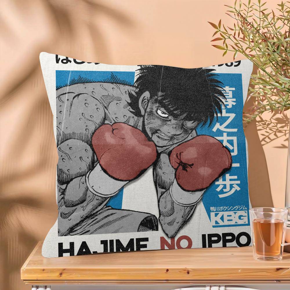 H-Hajime No Ippo Anime Boxing Personalized Pillow Cover Kids Bedroom Wild Party Decor Pillowcase kid Birthday shower Gift