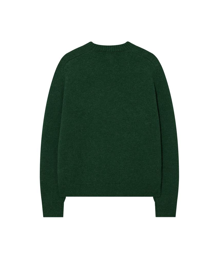 COVERNAT Hairy Raglan Knit Green